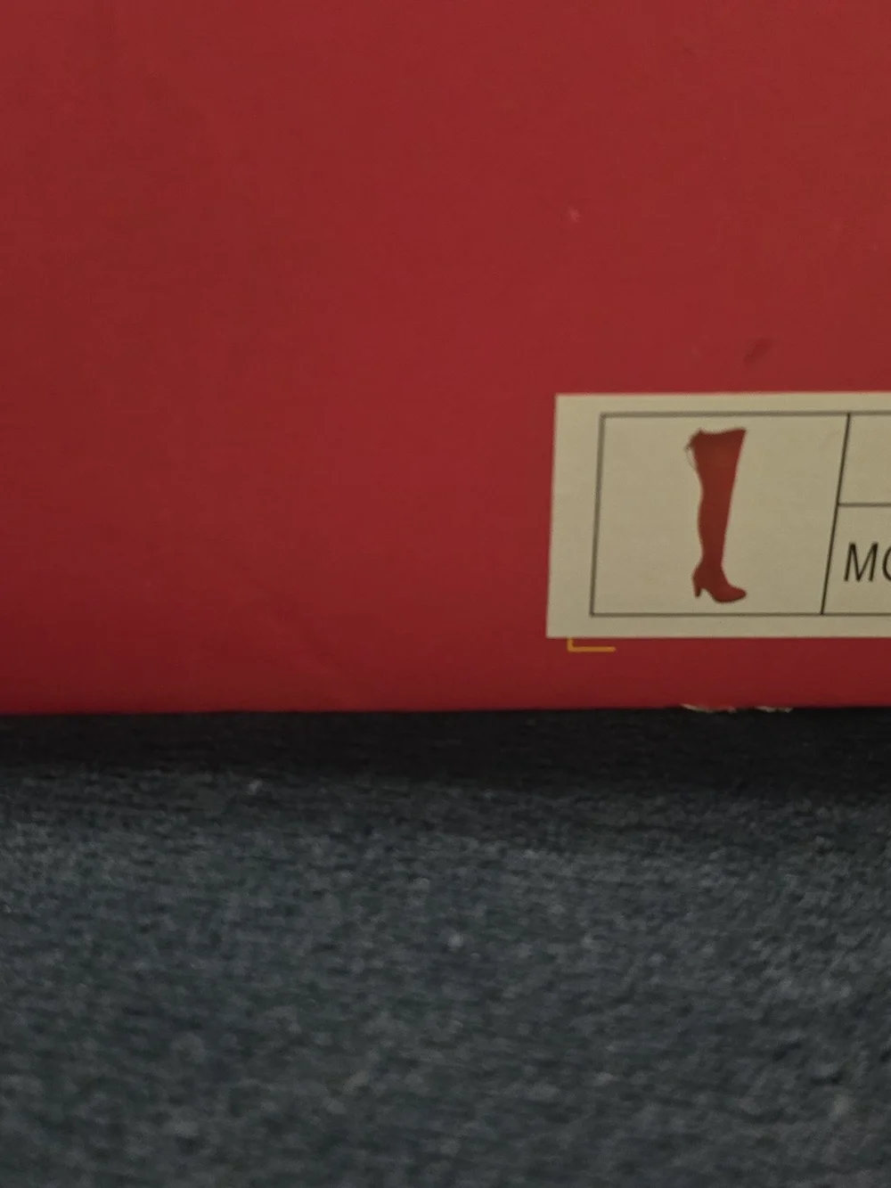 Red Over-The-Knee Suede Block Heel Boots